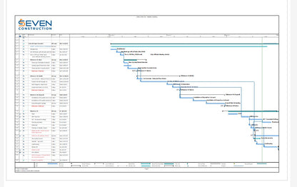 Microsoft Project - Baseline Project Schedule