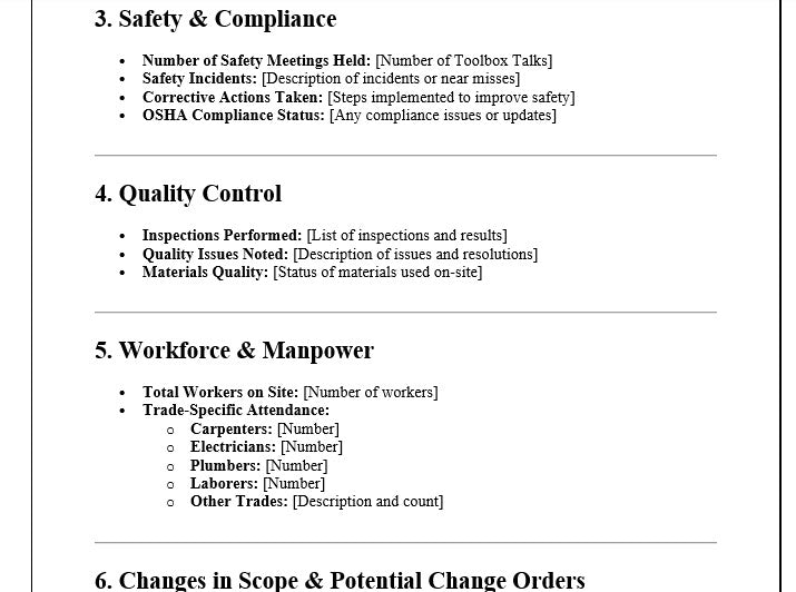 Superintendent Weekly Report