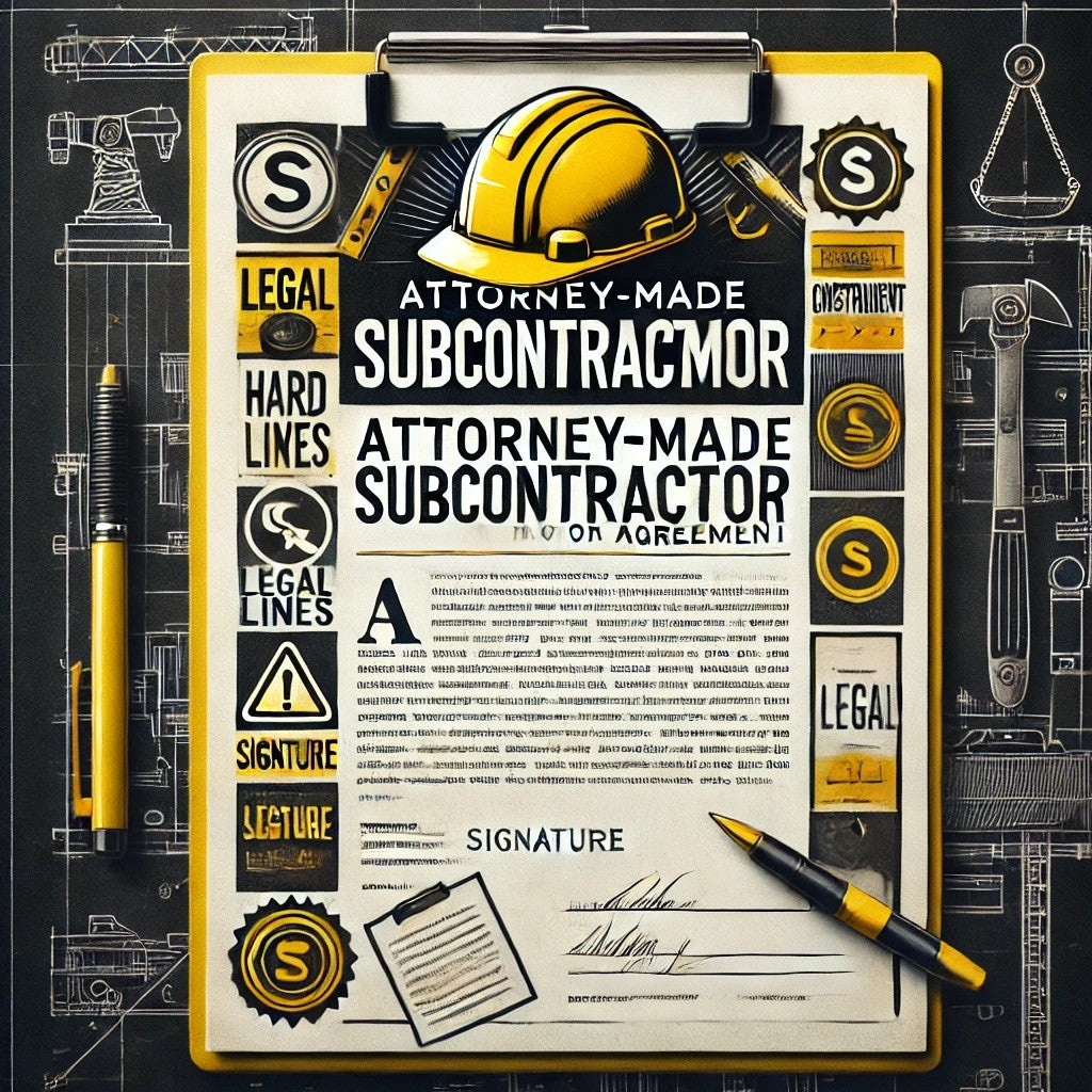 Attorney Created Sub-Contractor Contract