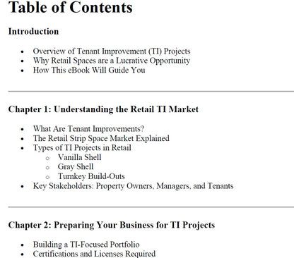 How to Get into Retail Spaces for Tenant Upfit Construction (TI Projects)