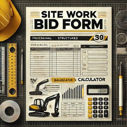 Site Work Bid Form