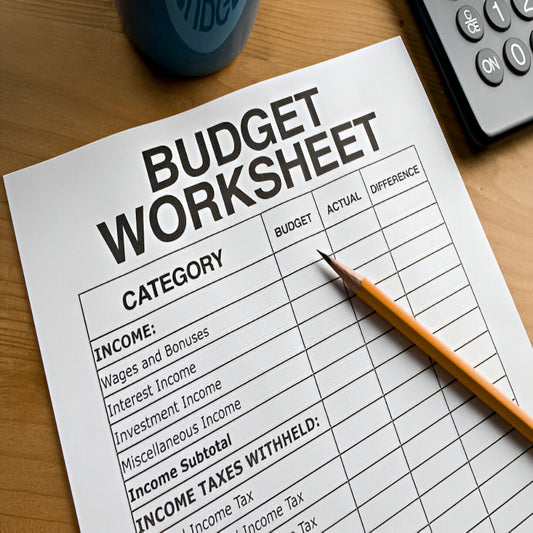 Quick Budget Worksheet